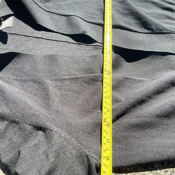 Per Se women’s‎ silk blend, open cardigan, 3/4 Sleeve sweater size medium black - Picture 10 of 11